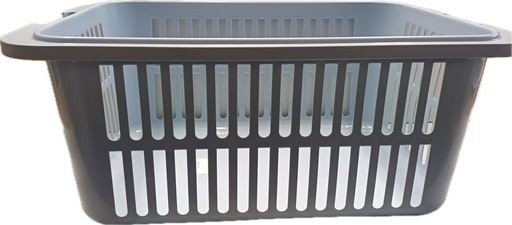 [ALM0551035] [5980] Manne à linge Plastique 55L - Gris - 66,5x43,5x27cm