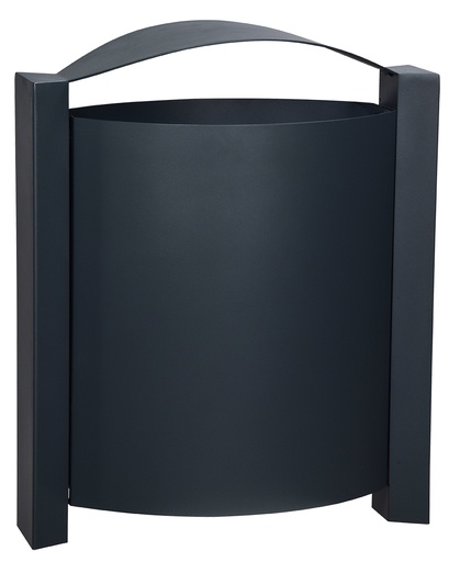 [56245] [60482] Corbeille Murale 40L Arkea - Anthracite Mat 7016