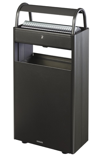 [56448-Gris manganèse] [60841] Cendrier12L/Corbeille 60L s/pied KOPA  -Rossignol
