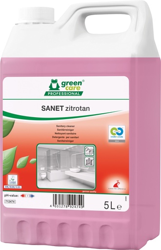 [712474] [7172] SANET zitrotan 5 L détartant sanitaire écologique