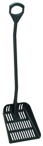 [5604/9] [7569] Pelle ajourée polypropylène  Manche Long 1300mm godet large