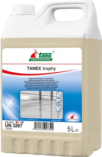 [712734] [8883] TANEX trophy en 5L  Détergent puissant sols sportifs