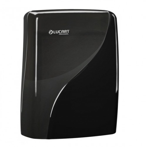 [892987] [9612] Identity Dispenser Slim Fold Handtowel Black - Lucart