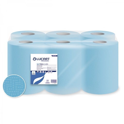 [852293] [9630] M.Rol bleu Skytech 2 plis 450 coupons -Lucart- x6 rlx