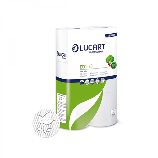[811641] [9635] Rouleau standard Toilette 3 plis 250 coupons ECO Lucart x 30rlx