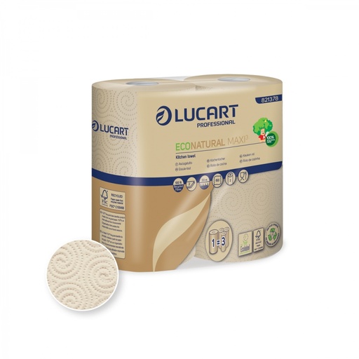 [821378] [9669] Rouleau Ménage EcoNatural 150cps 2 plis x24 rlx-Lucart
