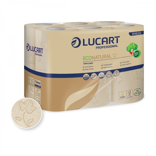 [811830] [9699] Papier Toilette Ménager EcoNatural  2plis x96rlx Lucart
