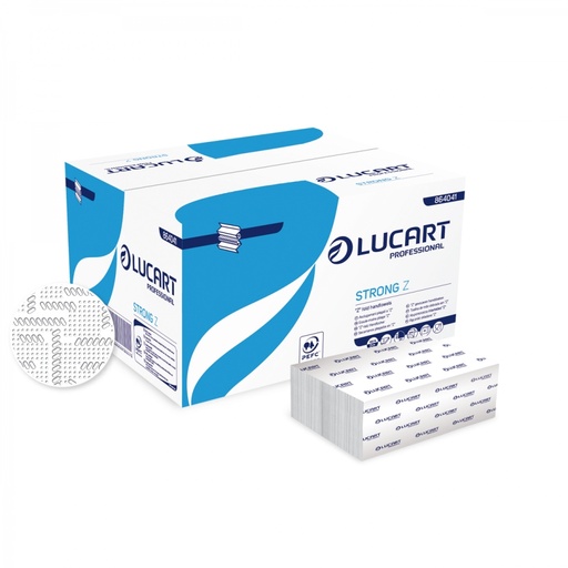 [864041] [9874] Serviette mains Strong Lucart Z 24x22,5cm - x 3000 pièces