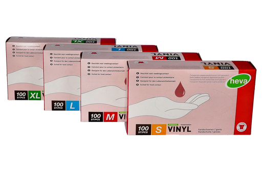 Gant Vinyl poudré transparent x 100 pièces