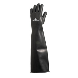 [LA600] [5386] Gant Latex Chlorine Noir Longueur 60cm - Taille 10/11