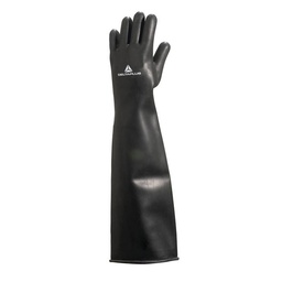 [LA600] Gant Latex Chlorine Noir Longueur 60cm - Taille 10/11