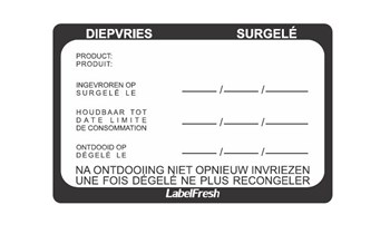 [ETAL70459] [8216] Etiquette Label Fresh Pro Surgelés x500 pièces