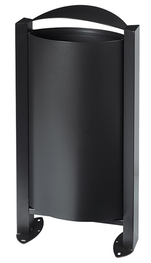 [56324] [60462] Corbeille sur pied ARKEA 60L - Sans cendrier - Gris Manganèse