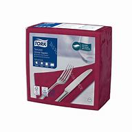 [509417] [509417] Tork Textured Serviette Dinner 39x39cm 2 plis pliage en 1/4 20x50 Bordeaux