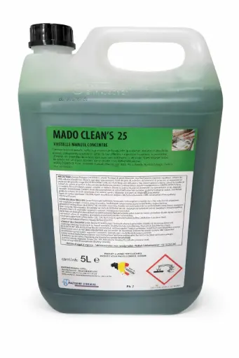 [DE5015/5] [DE5015/5] Vaisselle manuelle concentrée qualité professionnelle en 5L - Mado 25