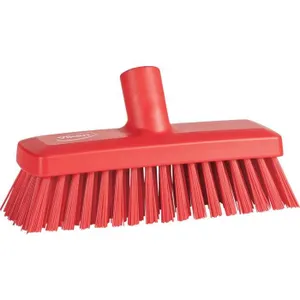 Brosse à récurer fibres polyester dur - 110x70x225mm