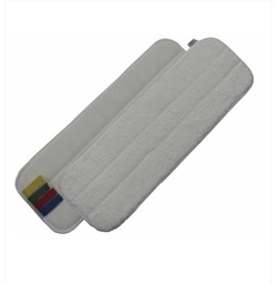 [601.500.001] [601.500.001] Mop Microfibre Velcro 44x13cm blanc avec codes couleurs