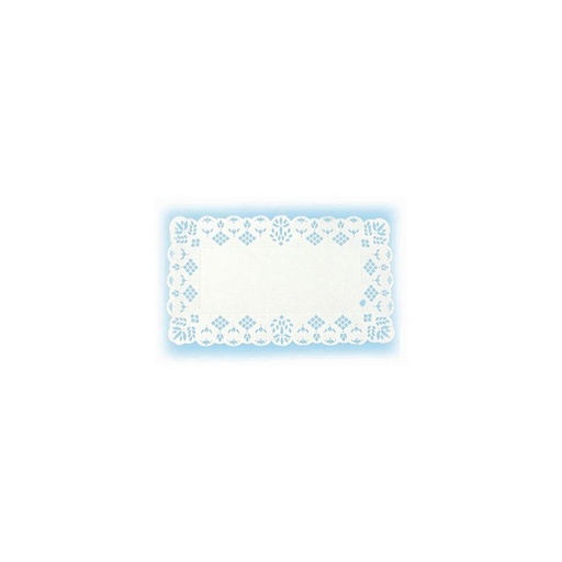 [DL134030] [DL134030] Dentelle rectangulaire blanche 30 x 40 cm / 250 pces