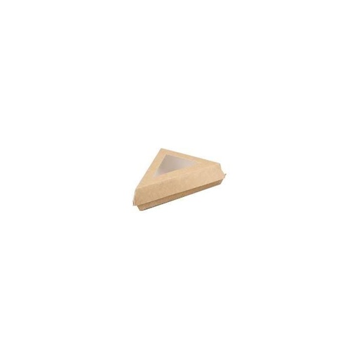 [61000177] [KKRAF161005TRV] Emb. individ PACKIPACK pr part de tarte kraft avec fenêtre OPP 165x105x50mm - x50 pièces