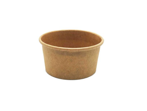 [61600112] [732471] Pot carton brun Ø73x41mm 75/90ml - Cart.20x50 pièces
