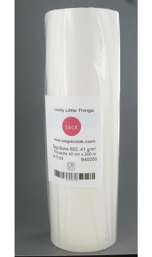 [42200001] [B40200] Papier de cuisson sur rouleau SAGA MULTIBAKE41 - blanc - 40cm x 200mm