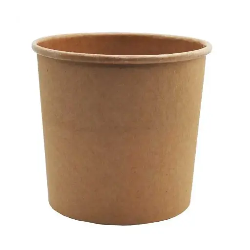 [ECAS190303] [ECAS190303] Bol rond carton/PE kraft ⌀118mm x131 mm 960ml - 10x50p