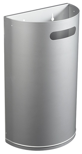 [58457] [58457] Corbeille 40L Décrochable ARKEA Essentiel - Gris métal 9006