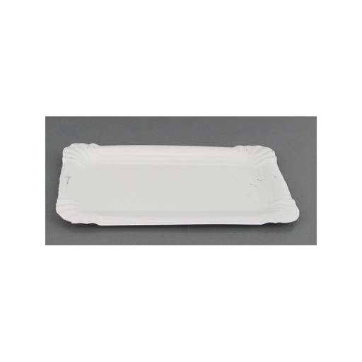 [PLAS5269] [PLAS5269] Assiette carton rectangulaire 130 x 200 mm (6x250pcs)